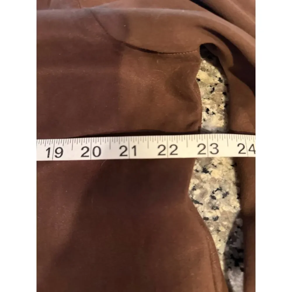 Pendleton Brown Jacket Women 14 Tall Button Front Lightweight Coat Classic 90’s